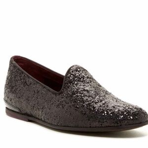 Ted Baker London Black Glitter Slippers